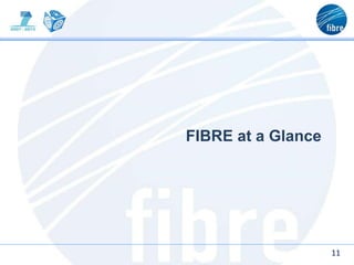11
FIBRE at a Glance
 