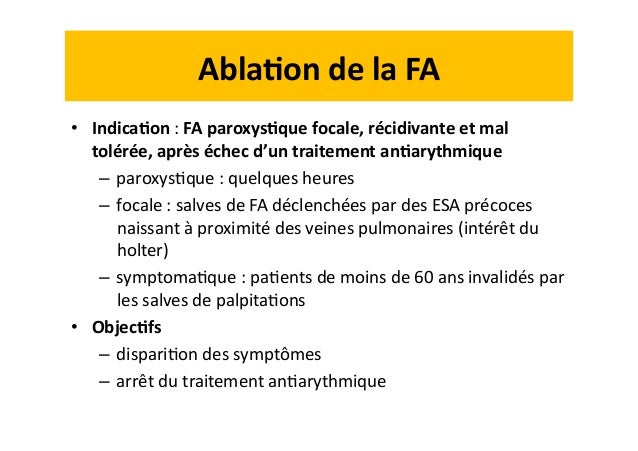 Fibrillation atriale ab 10 03 15 Fibrillation atriale ab 10 03 15