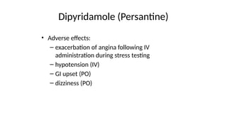 Persantine Injection Fibrinolytic and antiplatelet drugs.pptx