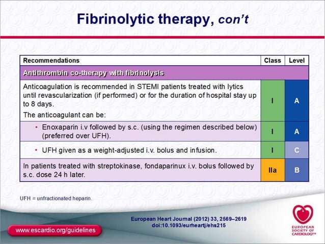 Fibrinolytic Therapy | PDF | Heart and Cardiovascular Diseases | Diseases and Conditions