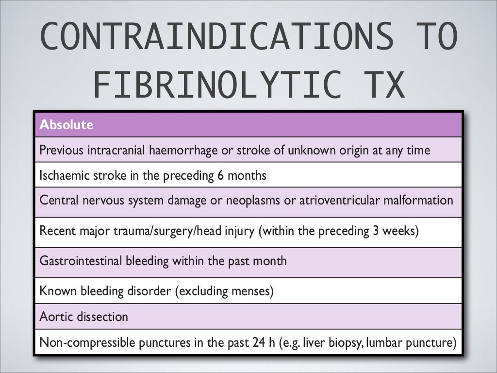 Fibrinolytic Therapy