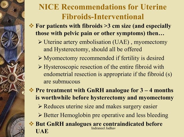 Current practices in management of Fibroid | PPTX