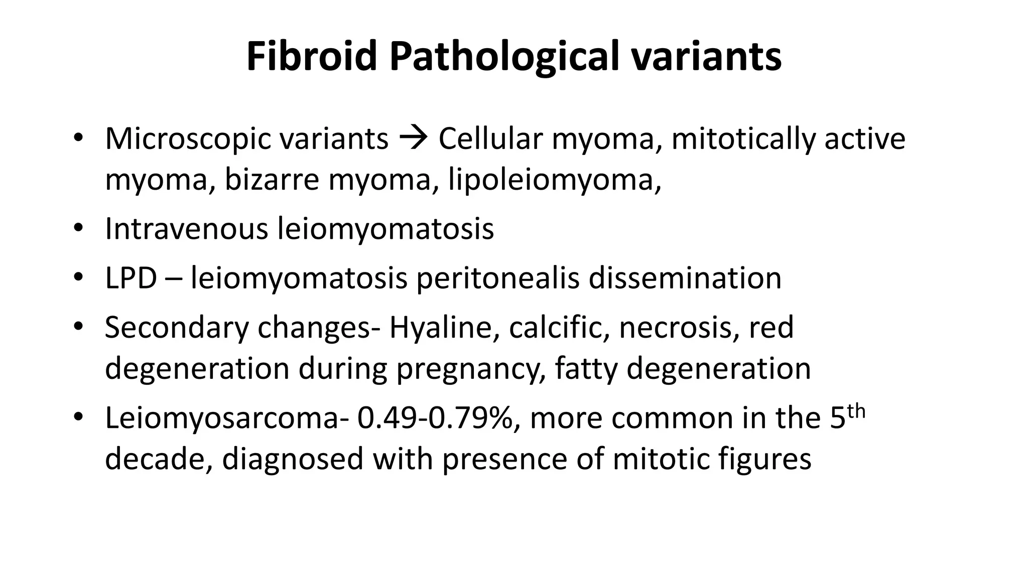 obstetrics Fibroid _ presentation . pptx | PPTX