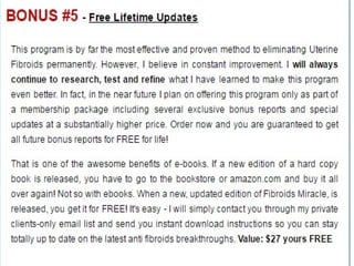 Fibroids miracle – the only clinically proven 3 step holistic system 