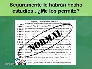 Seguramente le habrán hecho
 estudios.. ¿Me los permite?
 