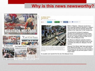 Why is this news newsworthy?
 