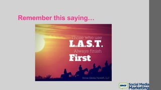 Remember this saying…
 