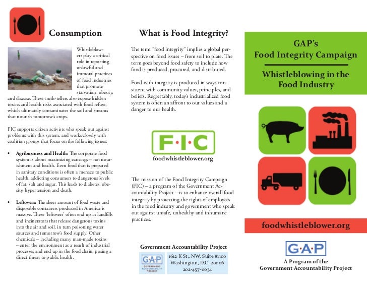 GAP's Food Integrity Campaign