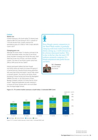 FICCI- Deloitte report - ‘Media & Entertainment in South India - the ...