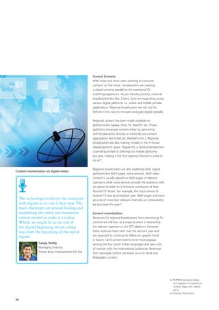 FICCI- Deloitte report - ‘Media & Entertainment in South India - the ...