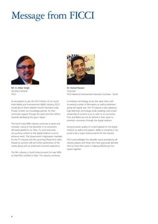 FICCI- Deloitte report - ‘Media & Entertainment in South India - the ...