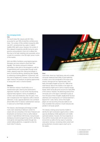 FICCI- Deloitte report - ‘Media & Entertainment in South India - the ...