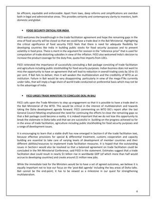 From the desk of Dr Didar Singh, Secretary Genera, FICCI