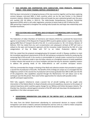 From the desk of Dr Didar Singh, Secretary Genera, FICCI