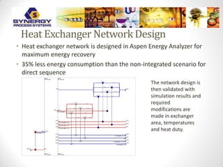 APPLICATION OF HEAT INTEGRATION AND SEQUENCING IN THE DESIGN OF ENERGY ...