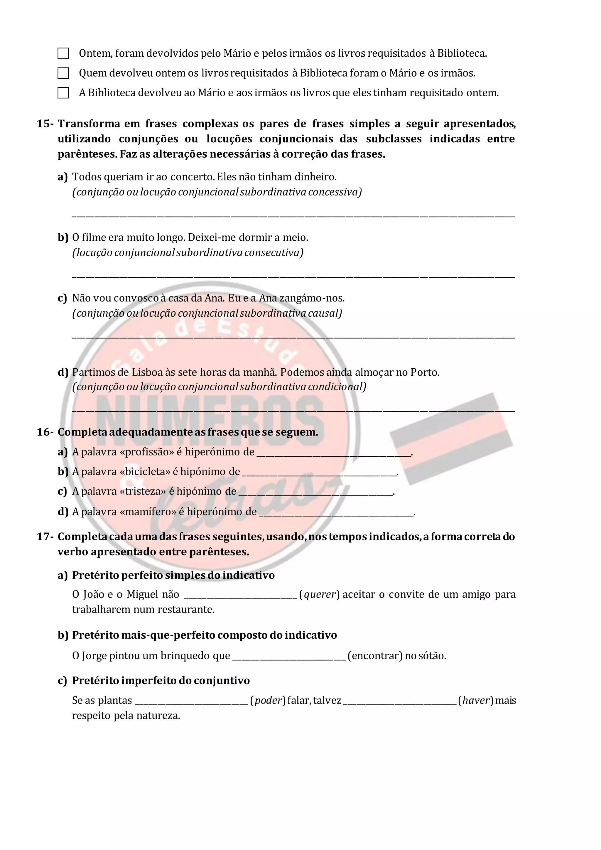 Ficha de-gramatica-9º-ano | DOCX