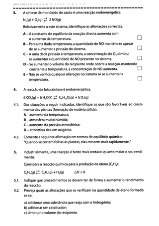 Ficha equilibrio quimico