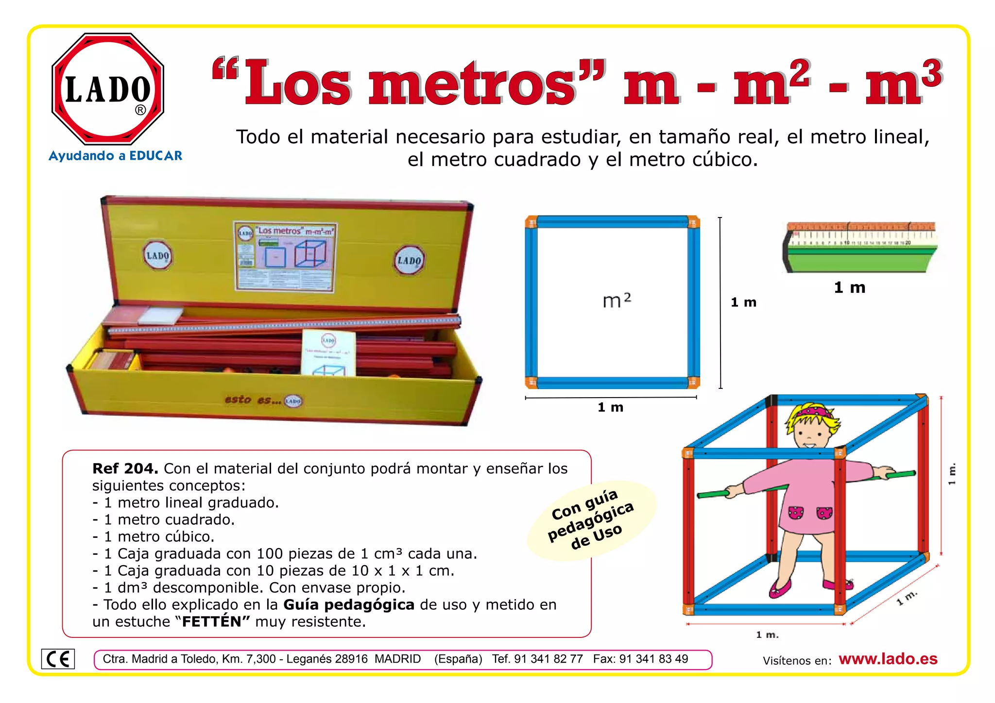 Estudio del metro cuadrado y metro cúbico | PPT