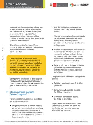 plan de negocios para un café-bar | PDF