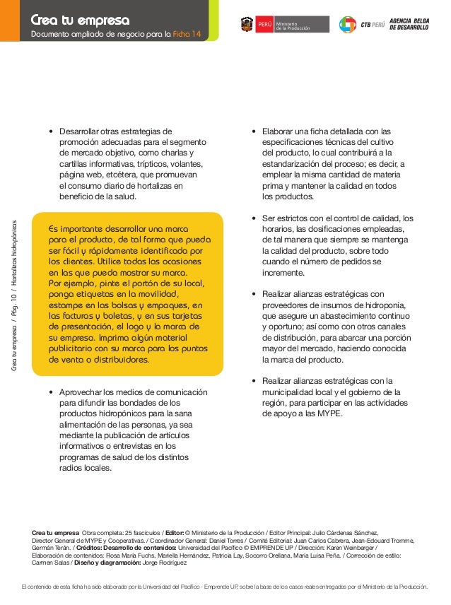 Hidroponia Borrador De Negocios By Christian Montes De Oca