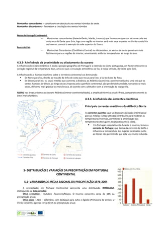 Ficha Informativa  - Clima De Portugal