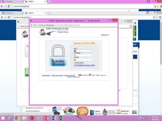 06/04/2015
Ingresa el URL
Ingreso
Directamente
www.sunat.com.pe
SUNAT
Damos un clip
 