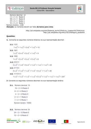Ficha1 do dr2__de_tic | PDF