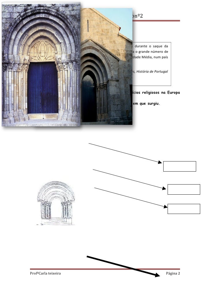 Atividades Sobre Arte Romanica E Gotica Com Gabarito