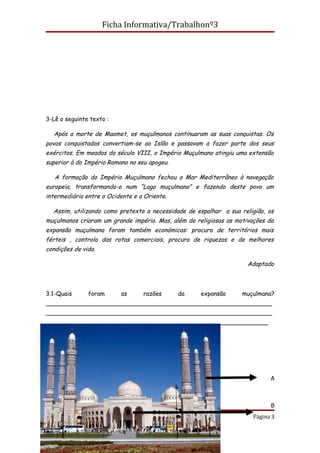 Ficha 3  islamismo