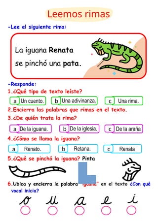FICHA ADICIONAL LEEMOS RIMAS LA VOCAL I MAESTRA JANET.docx