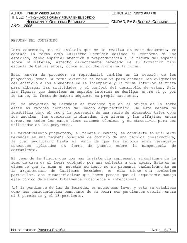Ficha Bibliografica