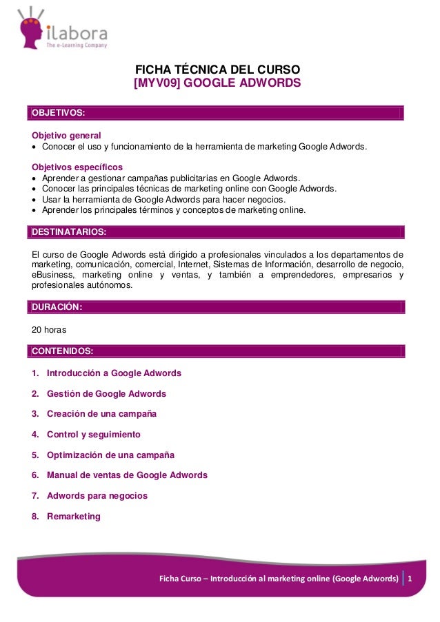 Curso google adwords