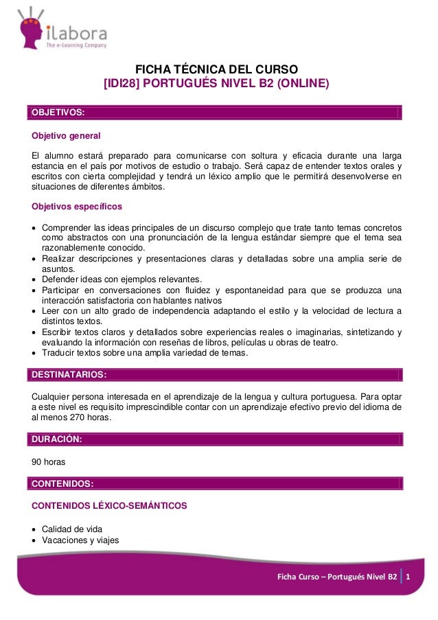 Curso portugues online