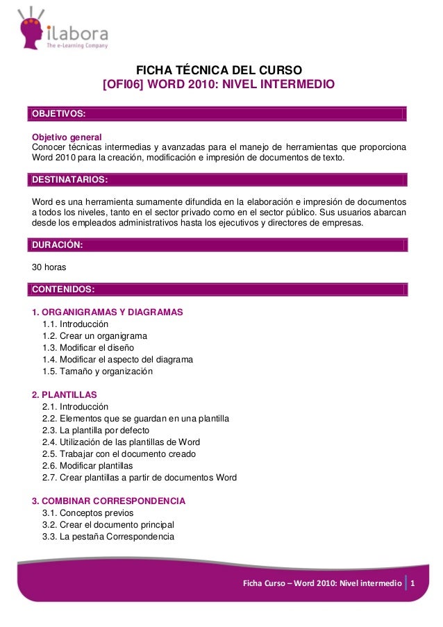 Curso word