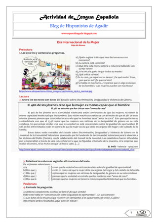 deLengua
Actividad deLengua Española
Blog de Hispanistas de Agadir
www.espanoldeagadir.blogspot.com

1

 