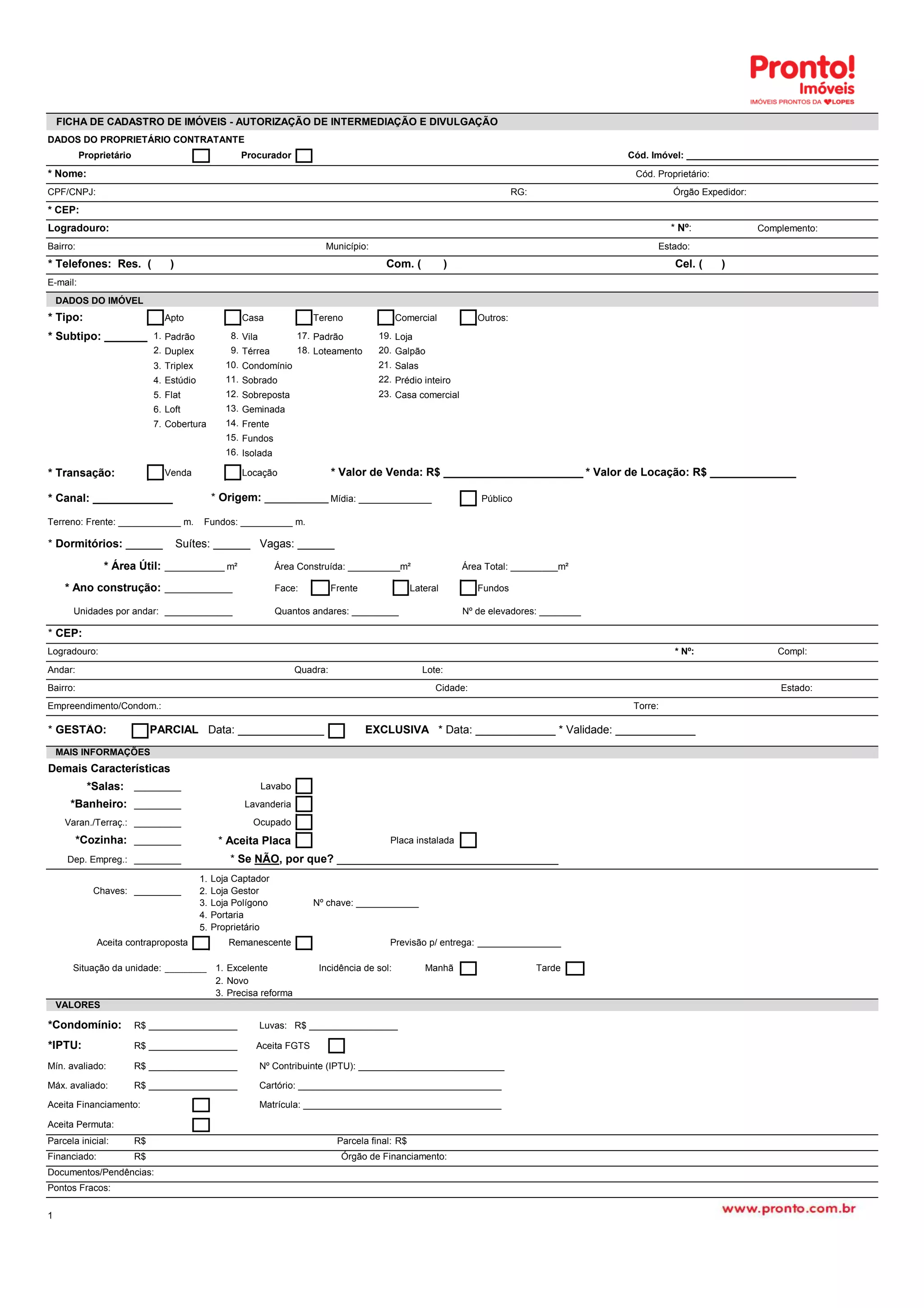 ficha-de-cadastro-de-imovel-pdf-real-estate-buying-and-selling