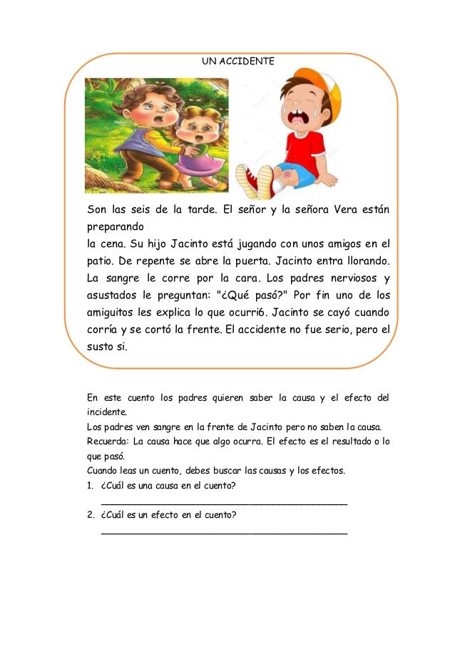 Ficha de division y causa y efecto