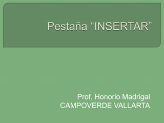Prof. Honorio Madrigal
CAMPOVERDE VALLARTA
 