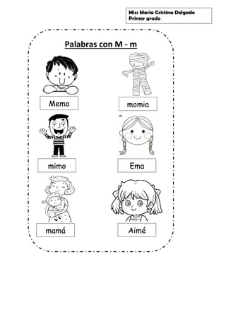Hojas De Trabajo Con La Letra M Para Niños En Edad Preescolar