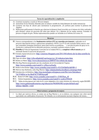 Ficha de Proyecto RoboTIX | PDF