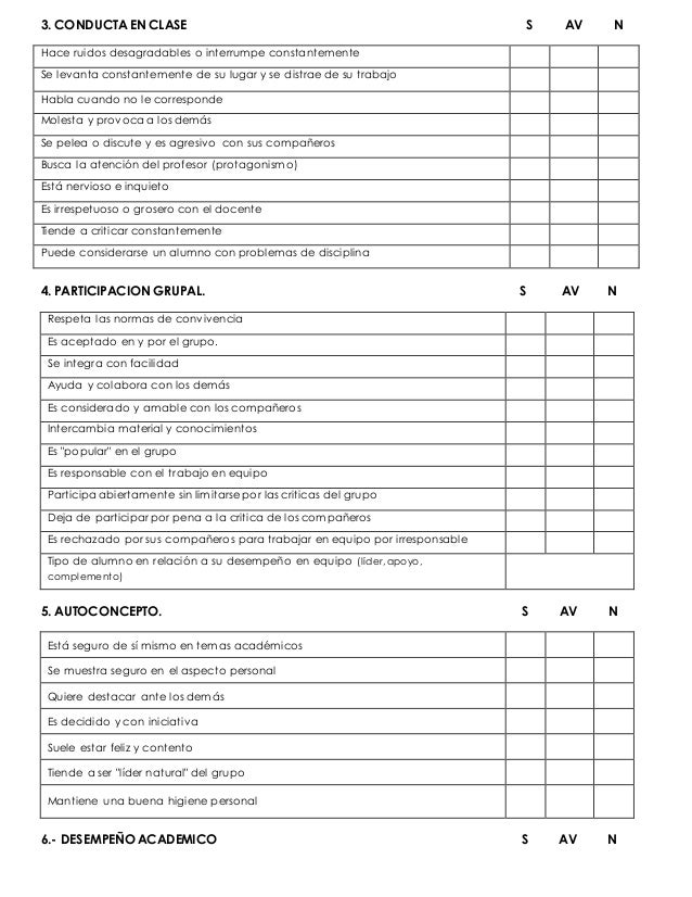 Ficha descriptiva de alumnos