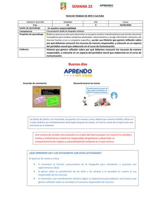 Ficha de trabajo sem 22 arte y cultura_doris anaya_setiembre_cuarto | PDF