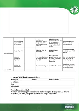 Ficha Diagnóstica Local