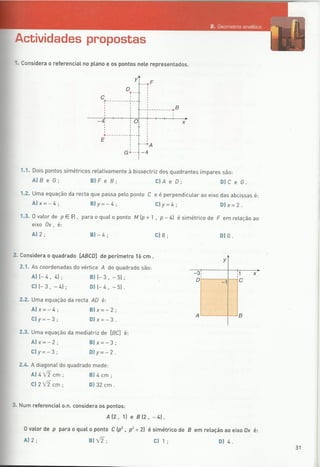 Matemática A - Ficha geometria plano e espaço 
