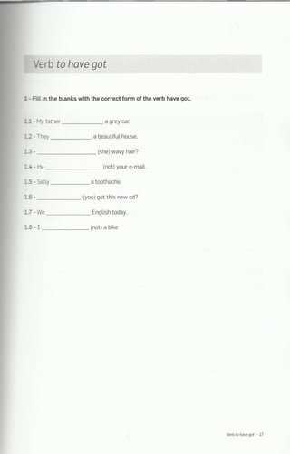 Ficha inglês 6º Ano - revisoes