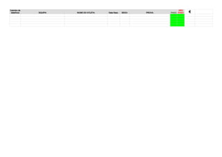 Carimbo de
data/hora EQUIPA: NOME DO ATLETA: Data Nasc. SEXO: PROVA: PAGO
NÃO
PAGO €
 