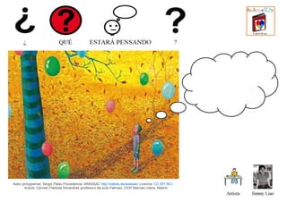 Autor pictogramas: Sergio Palao Procedencia: ARASAAC http://catedu.es/arasaac/ Licencia: CC (BY-NC)
Autora: Carmen Piédrol...