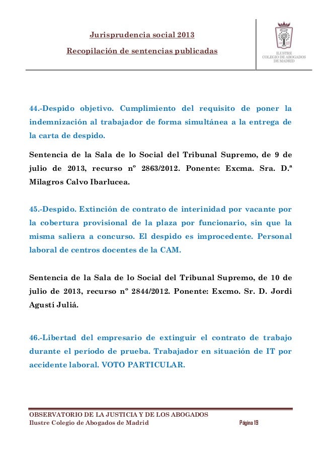 Modelo Carta De Despido Objetivo Por Cierre De Centro De Trabajo