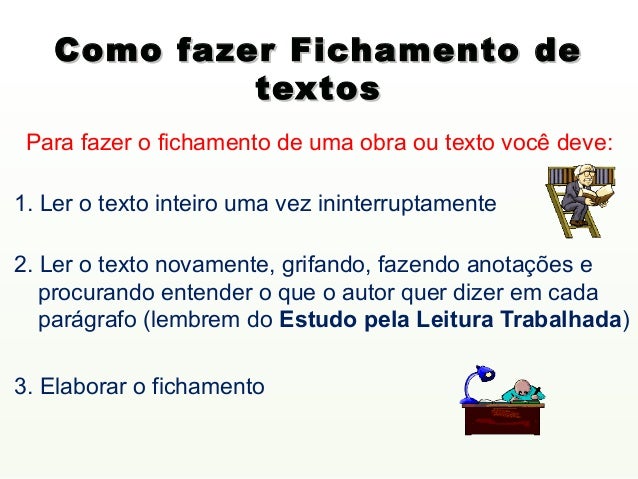 Fichamento como se faz