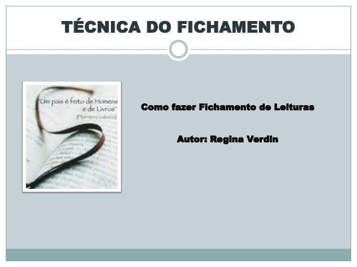 Como fazer fichamento de artigo